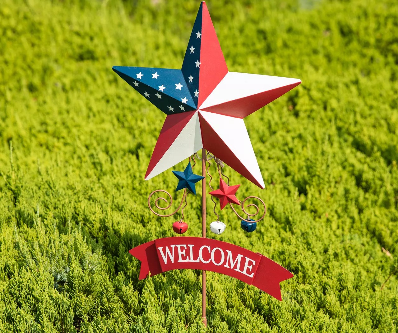 "Welcome" & "America" U.S. Flag Star Yard Stakes, 2-Pack 7 "Welcome" & "America" U.S. Flag Star Yard Stakes, 2-Pack - Image 5