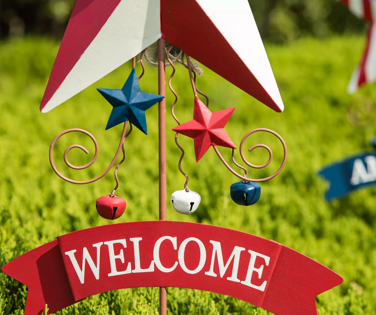 "Welcome" & "America" U.S. Flag Star Yard Stakes, 2-Pack 9 "Welcome" & "America" U.S. Flag Star Yard Stakes, 2-Pack - Image 7