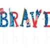 "Brave" Patriotic Icons 5-Piece Yard Stake Set -Garden Oasis 810649693 A0 1