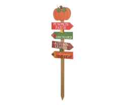 41.7" Pumpkin Patch Directional Yard Stake
