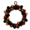 18" Orange & Black Spider & Ornament Wreath -Garden Oasis 810671275 A0 1