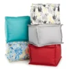 Jordan Manufacturing 20" Square Outdoor Pouf -Garden Oasis svc530074